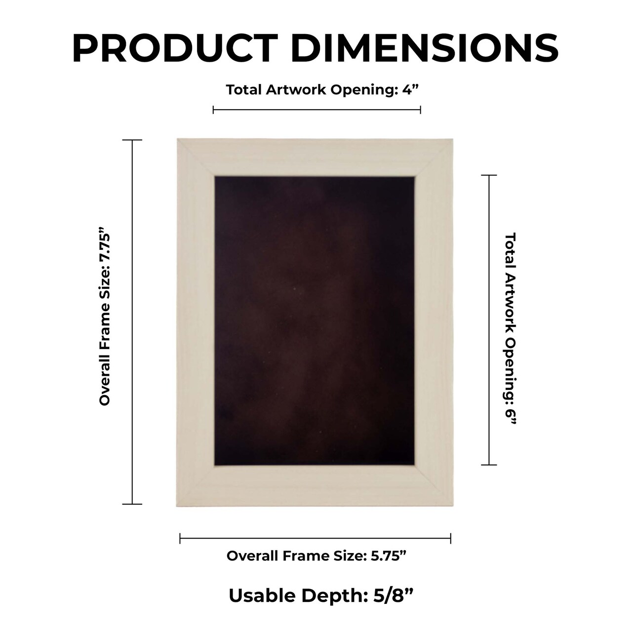 Natural Whitewash Wood Shadow Box Frame with Acrylic Front - Brown Suede Backing, 30 Sizes